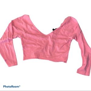 vibrant pink guess long sleeve